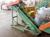 Roach Belt Conveyor, 7’ X 12” Inclined Lugged Flat Belt Conveyor